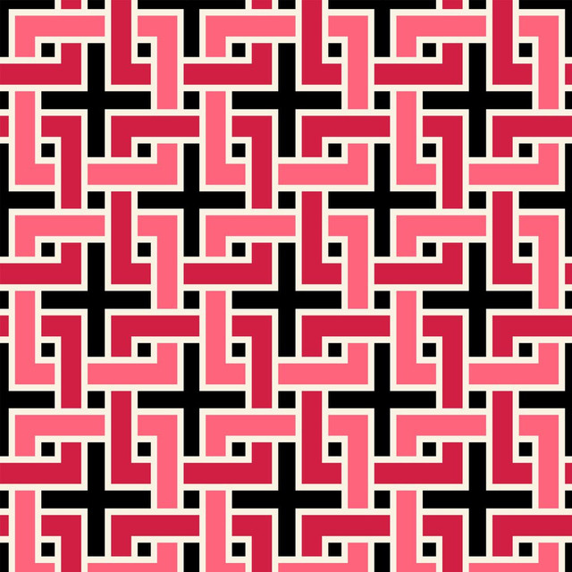 Manchurian Fret Onyx by RM CoCo Fabric