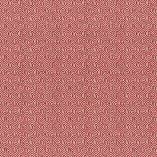Quintero # 510 Coral by Maxwell Fabric Colorguard-Nectar 83% POLYESTER/17% COTTON INDIA V-2" H-1.3" 55.5" - Fabric Carolina -