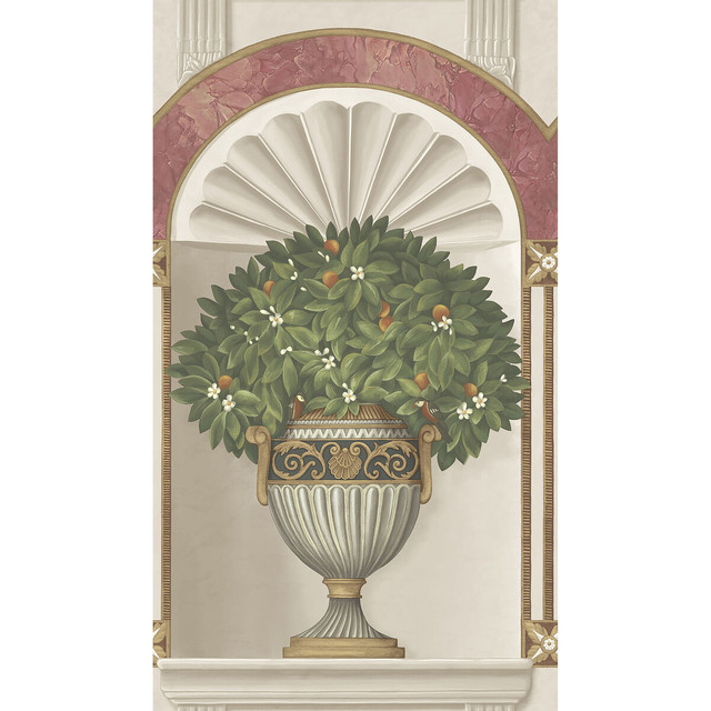 Royal Jardiniere Sg&Rs/St by Cole & Son Wallcovering COLE & SON HISTORIC ROYAL PALACES-GREAT MASTERS NON WOVEN - 100% United Kingdom Horizontal: 20.5 and Vertical: 36 20.5 - Fabric Carolina -