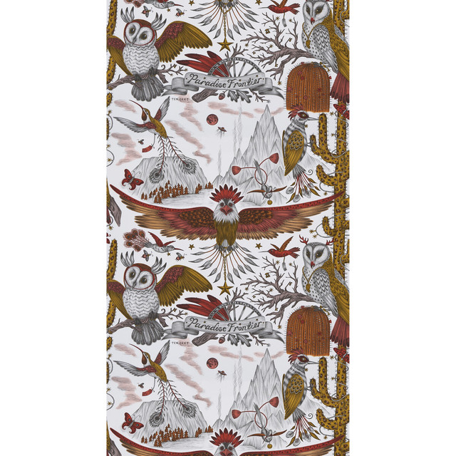 Frontier Gold by Clarke And Clarke Wallcovering WILDERIE BY EMMA J SHIPLEY FOR C&C NON WOVEN - 100% United Kingdom Horizontal: 0 and Vertical: 20.48 21 - Fabric Carolina -