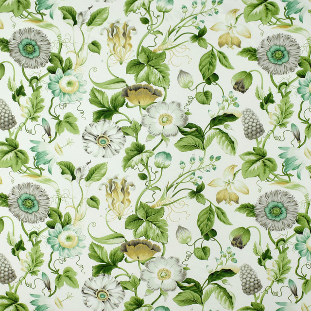 S2713 Green Tea by Greenhouse Fabric 100% Cotton Peru 15,000 double rubs </p><p>Repeat: 27" H, 17" V 54" - Fabric Carolina - S2713 Green Tea by Greenhouse Fabric 100% Cotton Peru 15,000 double rubs </p><p>Repeat: 27" H, 17" V 54" - Fabric Carolina -