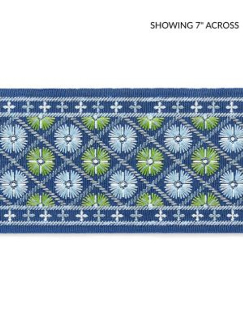 <p>Hansel Embroidered Tape Blackberry Fields GWT33290004 by Scalamandre Trim</p><p><strong>Required Minimum Quantity Purchase: Fabrics by the yard 1 YARD MINIMUM </p><p>Book: FOLKLORE</p><p>Content: 70% COTTON 30% POLYESTER</p><p>Origin: INDIA</p><p>Performance: MEDIUM DUTY</p><p>Repeat: Horizontal: 1.5" and Vertical: </p><p>Width: 4</p>