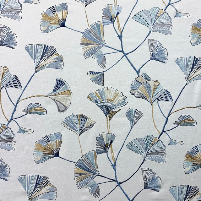 Gingko River by Magnolia Fabric - 33 Vis, 26 Poly, 26 Lin, 15 Ray China 91000 Horizontal: 18 and Vertical: 15.25 54 - Fabric Carolina -