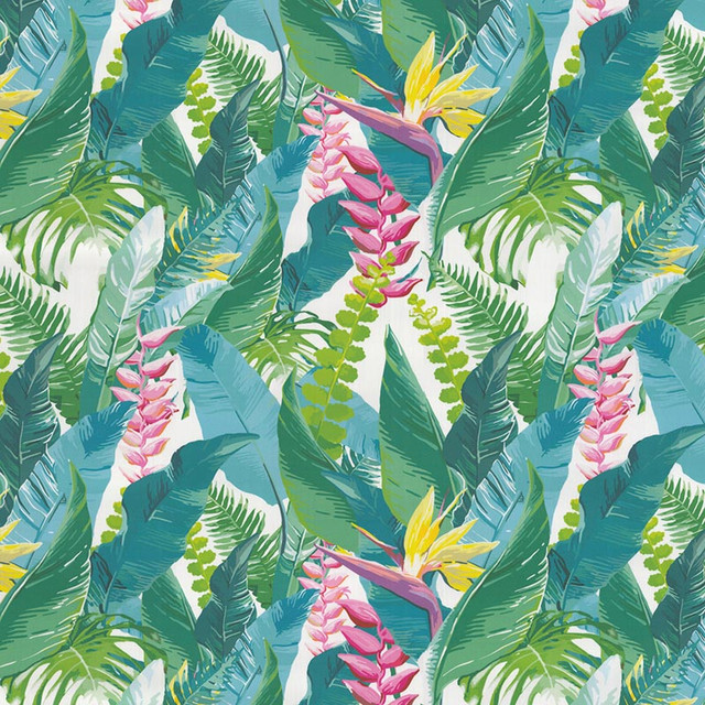 Od-Jungle Aruba by Magnolia Fabric - 100% Acry Dralon Italy 50000 Horizontal: 15.3 and Vertical: 15.3 56" - Fabric Carolina -