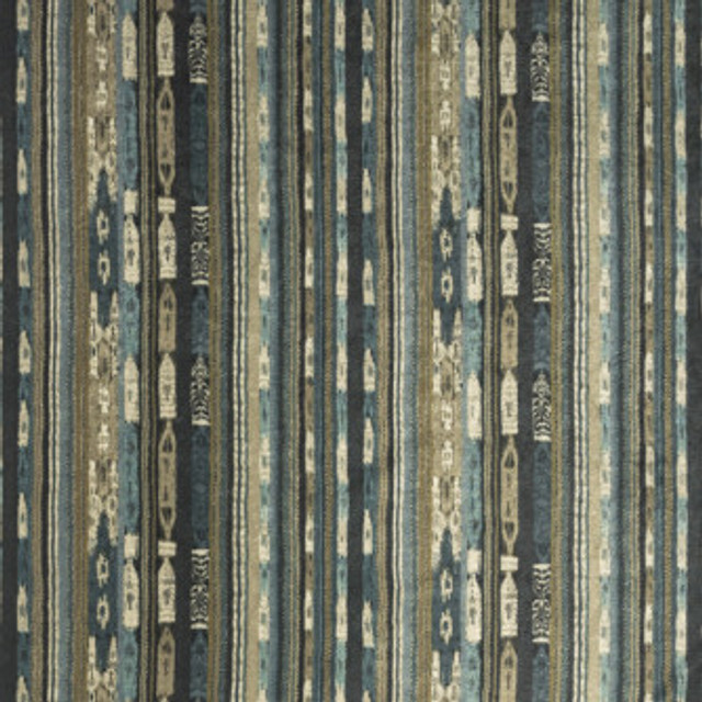 Jazzy Stripe Indigo by Mitchell Fabric #2204 100% Polyester Imported </p><p>Repeat: Horizontal: 13.5 and Vertical: 13.5 54 - Fabric Carolina -