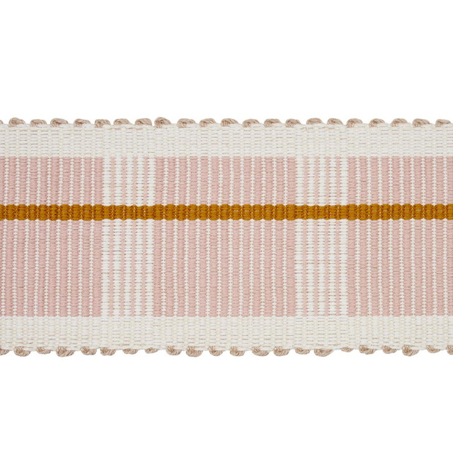 Calcada Tape Medium Rose Quartz 79207 by Schumacher Trim Stephanie Seal Brown - Fabric Carolina - Calcada Tape Medium Rose Quartz 79207 by Schumacher Trim Stephanie Seal Brown - Fabric Carolina -