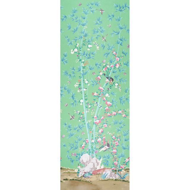 Brighton Pavilion Panel Emerald 5007743 by Schumacher Wallpaper Miles Redd 52.0" - Fabric Carolina - Brighton Pavilion Panel Emerald 5007743 by Schumacher Wallpaper Miles Redd 52.0" - Fabric Carolina -