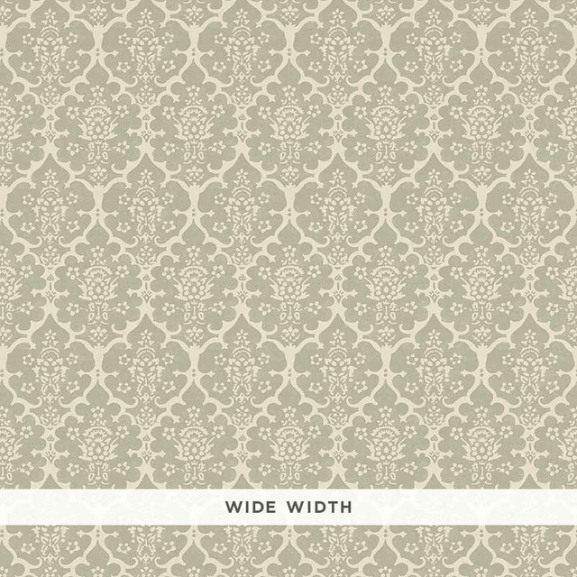 Burley Sage 5008033 by Schumacher Wallpaper Veere Grenney 2.5" - Fabric Carolina -