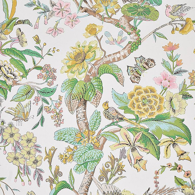 Cranley Garden Pink 5011721 by Schumacher Wallpaper Signature Schumacher 27.0" - Fabric Carolina - Cranley Garden Pink 5011721 by Schumacher Wallpaper Signature Schumacher 27.0" - Fabric Carolina -