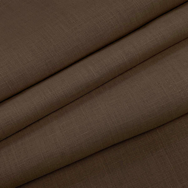 Emma Linen Brown by Magnolia Fabric - 100 % Linen India 20000 Horizontal: 0 and Vertical: 0 54" - Fabric Carolina -