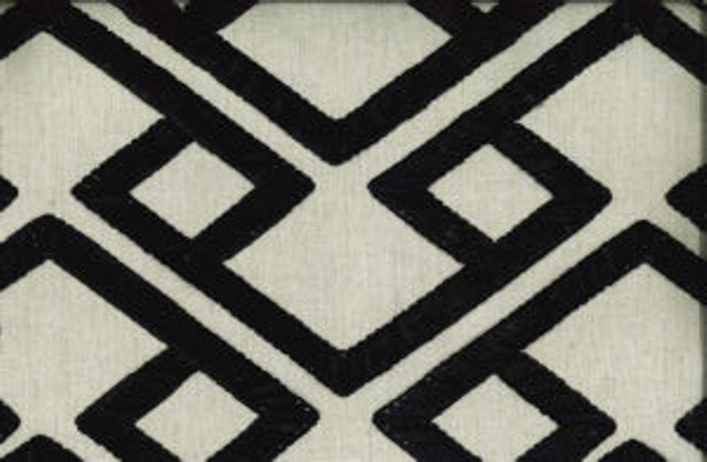 Annie Onyx 950 by Norbar Fabric PANDORA 68% POLYESTER 21% LINEN INDIA 4 1/6"V 11"H 54" - Fabric Carolina -