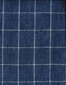 Bendel Indigo 424 by Norbar Fabric LINCHEX 100% LINEN INDIA 2"V 2"H 54" - Fabric Carolina -