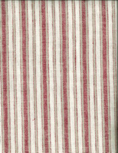 Lawson Ruby 539 by Norbar Fabric LINCHEX 100% LINEN INDIA 1 3/8"H 54" - Fabric Carolina -