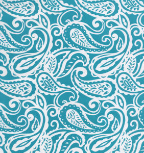 Sarasota Teal by Norbar Fabric SUNRISE 100% SPUN POLYESTER TAIWAN 13 1/2"V 13 1/2"H 54 - Fabric Carolina -
