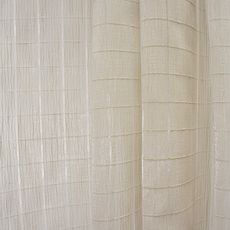 Square One Dune by Carole Fabric Sheer Luxury 66% Cotton, 34% Polyester INDIA N/A 1 1/4" V, 1 3/8" H 116"  - Fabric Carolina -