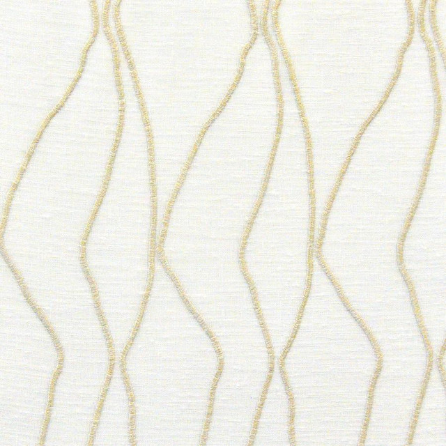 Delos # 526 Loofah by Maxwell Fabric Sheer Paths 100% POLYESTER TURKEY V-17.75" H-4.25" 118" EMB. WIDTH 110" - Fabric Carolina -