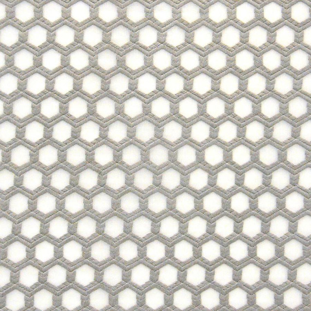 Pergamon # 515 Raincloud by Maxwell Fabric Sheer Paths 100% POLYESTER TURKEY V-1.75" H-1" 118" EMB. WIDTH 110" - Fabric Carolina -