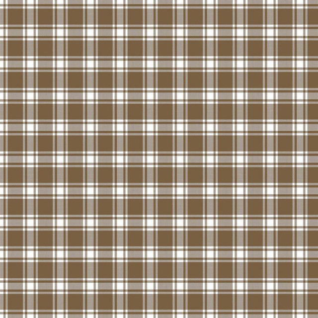 Geneviève Check Chestnut by RM CoCo Fabric