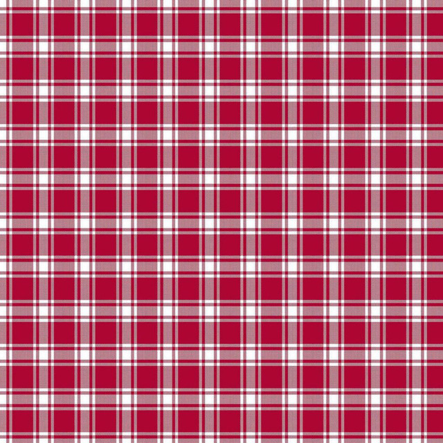 Geneviève Check Garnet by RM CoCo Fabric