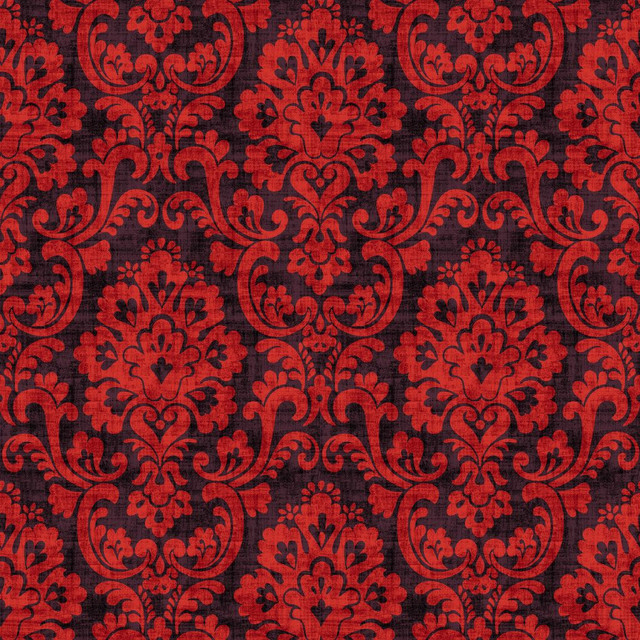 Frescato Damask Reversal Purple Flame by RM CoCo Fabric