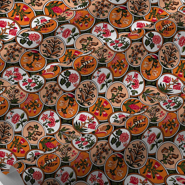 Cloisonné Desert Rose by RM CoCo Fabric