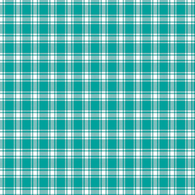 Geneviève Check Aegean by RM CoCo Fabric