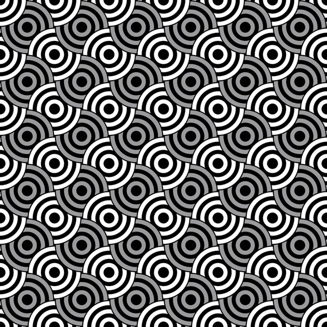 Circle Up Phantom by RM CoCo Fabric