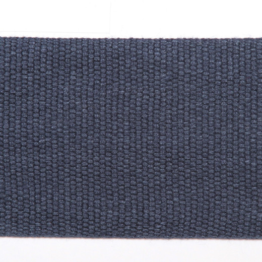 Le Lin 2'' Tape - Navy by Europatex Fabric Le Lin Collection 63% Linen / 37% Rayon China See Sample Horizontal: N/A and Vertical: N/A 2.00 inches  - Fabric Carolina -