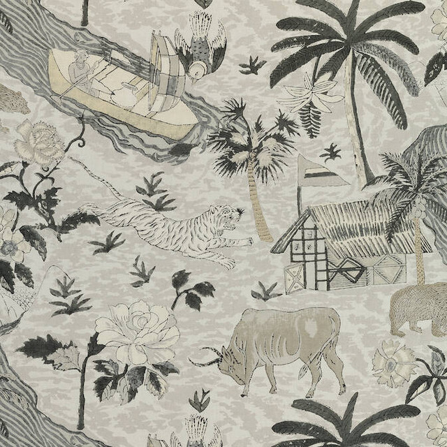 Tiger Reserve Grey F910232 by Thibaut Fabric Thibaut Fabric Tiger Reserve Grey F910232Fabric Colony Fabric Book 52% Cotton, 48% Linen ITALY </p><p>Repeat: V: 25 54 - Fabric Carolina - Tiger Reserve Grey F910232 by Thibaut Fabric Thibaut Fabric Tiger Reserve Grey F910232Fabric Colony Fabric Book 52% Cotton, 48% Linen ITALY </p><p>Repeat: V: 25 54 - Fabric Carolina -
