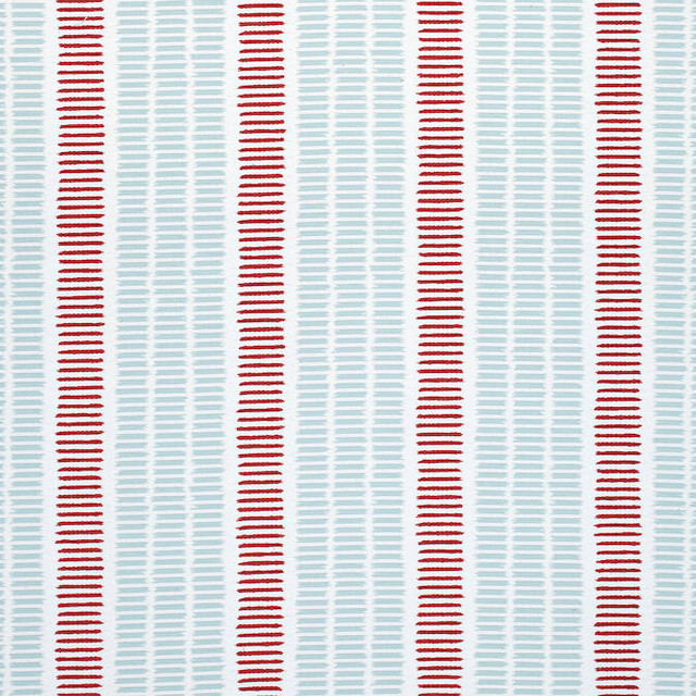 Topsail Stripe Blue and Red W73514 by Thibaut Fabric Thibaut Fabric Topsail Stripe Blue and Red W73514Fabric Landmark 100% Polyester (UV) U.S.A. </p><p>Repeat: V: 8.5 54 - Fabric Carolina -