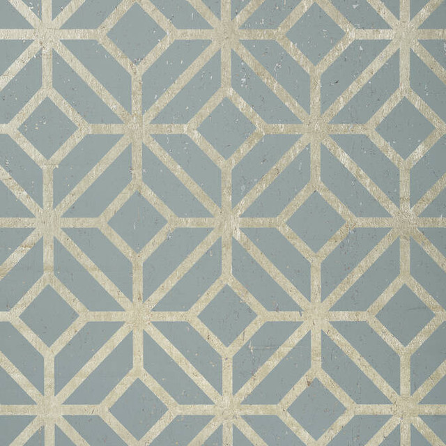 Mamora Trellis Cork Spa Blue on Metallic Pewter T10414 by Thibaut Wallpaper Thibaut Wallpaper Mamora Trellis Cork Spa Blue on Metallic Pewter T10414Wallpaper Modern Resource 2 Natural Cork Wallpaper KOREA </p><p>Repeat: V: 12.5 36 - Fabric Carolina -