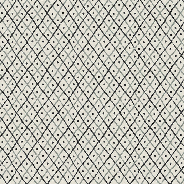 Mini Trellis Charcoal AT78756 by Anna French Wallpaper Anna French Wallpaper Mini Trellis Charcoal AT78756Wallpaper Palampore Non Woven Wallpaper U.S.A. </p><p>Repeat: V: 4.25 27 - Fabric Carolina - Mini Trellis Charcoal AT78756 by Anna French Wallpaper Anna French Wallpaper Mini Trellis Charcoal AT78756Wallpaper Palampore Non Woven Wallpaper U.S.A. </p><p>Repeat: V: 4.25 27 - Fabric Carolina -