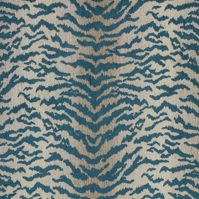 Aja Peacock W80446 by Thibaut Fabric Thibaut Fabric Aja Peacock W80446Fabric Woven Res. 10: Menagerie 81%Ray 10%Cot 9%Poly-acr back U.S.A. </p><p>Repeat: V: 42.5 54 - Fabric Carolina -