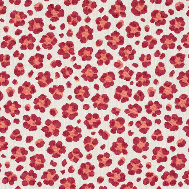 Trixie Pink and Coral W80418 by Thibaut Fabric Thibaut Fabric Trixie Pink and Coral W80418Fabric Woven Res. 10: Menagerie 78% Cotton, 22% Rayon-acr back U.S.A. </p><p>Repeat: V: 14 54 - Fabric Carolina -
