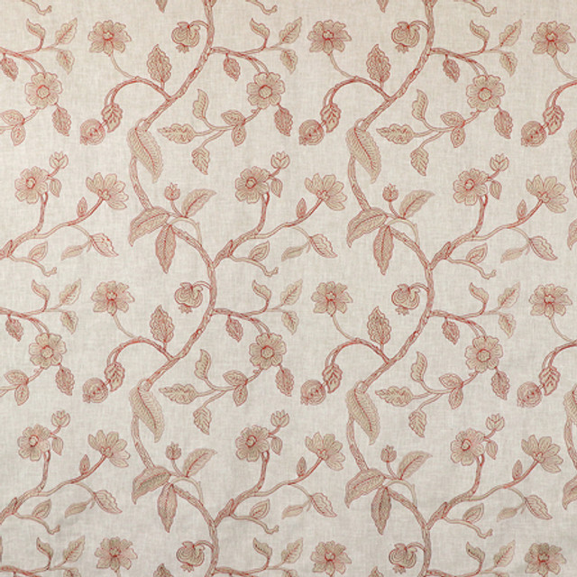 New Start Paprika by Carole Fabric Sunset Serenade Base:50% Polyester, 50% Cotton Embr:56% Polyester, 39% Cotton, 5% Viscose India 15" V, 12 1/2" H 50"" - Fabric Carolina - New Start Paprika by Carole Fabric Sunset Serenade Base:50% Polyester, 50% Cotton Embr:56% Polyester, 39% Cotton, 5% Viscose India 15" V, 12 1/2" H 50"" - Fabric Carolina -