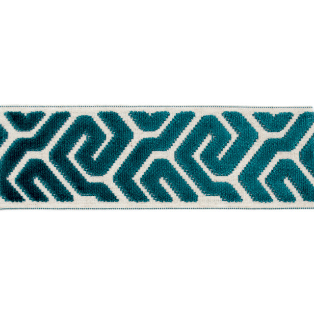 Sutton Tape Aqua by Magnolia Trim - 58% Rayon, 31% Poly, 11% Linen China Horizontal: and Vertical: 3.5 - Fabric Carolina - Sutton Tape Aqua by Magnolia Trim - 58% Rayon, 31% Poly, 11% Linen China Horizontal: and Vertical: 3.5 - Fabric Carolina -