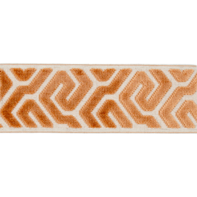 Sutton Tape Terracotta by Magnolia Trim - 58% Rayon, 31% Poly, 11% Linen China Horizontal: and Vertical: 3.5 - Fabric Carolina - Sutton Tape Terracotta by Magnolia Trim - 58% Rayon, 31% Poly, 11% Linen China Horizontal: and Vertical: 3.5 - Fabric Carolina -