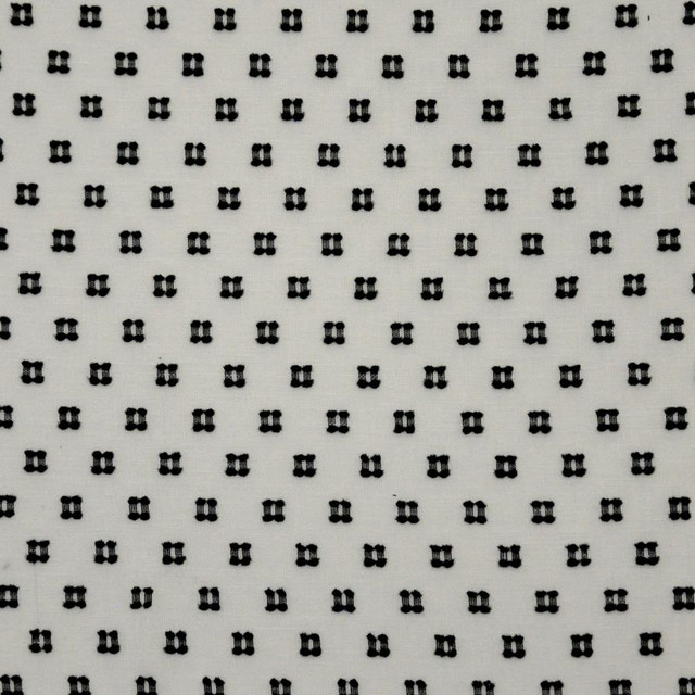 Netsuke # 518 Domino by Maxwell Fabric Sheer Craft 100% POLYESTER TURKEY V-1.5" H-1.5" 118" - Fabric Carolina -