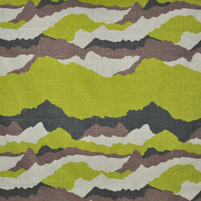 Caldera # 305 Sulphur by Maxwell Fabric Define 50% COTTON/50% LINEN TURKEY V-25.2"H-18.1" 54" - Fabric Carolina -