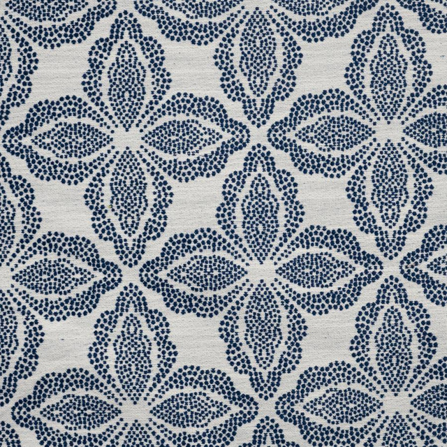 Priory # 601 Delftware by Maxwell Fabric Performance Wovens-Vol. Vii Bluejay 100% UV POLYESTER USA V-9.8" H-9.4" 55" - Fabric Carolina -