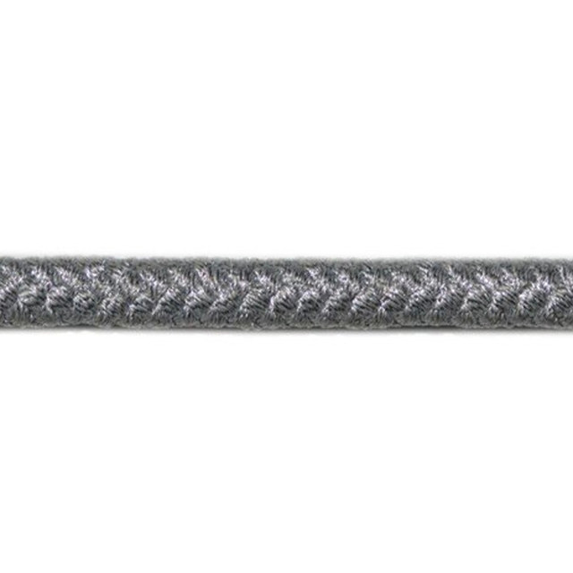 0283 Silver by Europatex Fabric Metallic 100% Polyester 0.25 inches - Fabric Carolina -