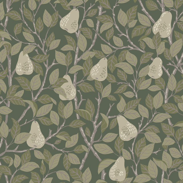 Pirum Green Pear Wallpaper by A-Street Prints Annelie Covers about 57.5 square feet 20.9-in by 33-ft long roll Unpasted 20.9 - Fabric Carolina - Pirum Green Pear Wallpaper by A-Street Prints Annelie Covers about 57.5 square feet 20.9-in by 33-ft long roll Unpasted 20.9 - Fabric Carolina -