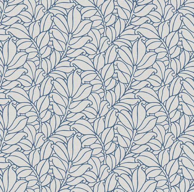 Coraline Blue Leaf Wallpaper by A-Street Prints Dimensions Covers about 60.8 square feet 27-in by 27-ft long roll Unpasted 25.2 - Fabric Carolina - Coraline Blue Leaf Wallpaper by A-Street Prints Dimensions Covers about 60.8 square feet 27-in by 27-ft long roll Unpasted 25.2 - Fabric Carolina -