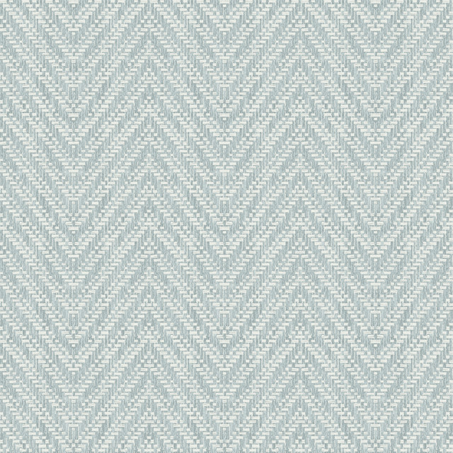 Glynn Sky Blue Chevron Wallpaper by A-Street Prints Georgia Covers about 56.4 square feet 20.5-in by 33-ft long roll Unpasted 20.9 - Fabric Carolina -