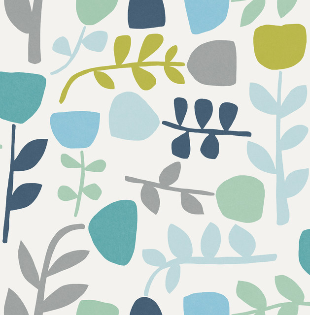 Juni Teal Abstract Tulips Wallpaper by A-Street Prints Hannah Covers about 56.4 square feet 20.5-in by 33-ft long roll Unpasted 20.9 - Fabric Carolina - Juni Teal Abstract Tulips Wallpaper by A-Street Prints Hannah Covers about 56.4 square feet 20.5-in by 33-ft long roll Unpasted 20.9 - Fabric Carolina -