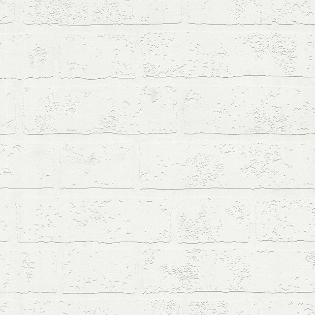 Bridgers White Exposed Brick Wall Paintable Wallpaper by Brewster PaintWorks Covers about 57.5 square feet 20.9-in by 33-ft long roll Prepasted 0 - Fabric Carolina - Bridgers White Exposed Brick Wall Paintable Wallpaper by Brewster PaintWorks Covers about 57.5 square feet 20.9-in by 33-ft long roll Prepasted 0 - Fabric Carolina -