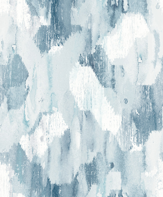 Mahi Blue Abstract Wallpaper by A-Street Prints Scott Living II Covers about 56.4 square feet 20.5-in by 33-ft long roll Unpasted 25.2 - Fabric Carolina - Mahi Blue Abstract Wallpaper by A-Street Prints Scott Living II Covers about 56.4 square feet 20.5-in by 33-ft long roll Unpasted 25.2 - Fabric Carolina -