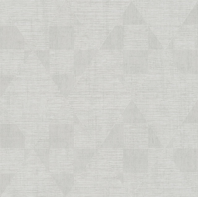 Wegener Silver Geometric Wallpaper by Advantage Titanium Covers about 57.5 square feet 20.9-in by 33-ft long roll Unpasted 10.2 - Fabric Carolina - Wegener Silver Geometric Wallpaper by Advantage Titanium Covers about 57.5 square feet 20.9-in by 33-ft long roll Unpasted 10.2 - Fabric Carolina -