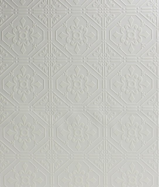 Brooklyn White Tin Paintable Wallpaper by Chesapeake Wildflower Covers about 57.5 square feet 20.9-in by 33-ft long roll Prepasted 5 - Fabric Carolina - Brooklyn White Tin Paintable Wallpaper by Chesapeake Wildflower Covers about 57.5 square feet 20.9-in by 33-ft long roll Prepasted 5 - Fabric Carolina -