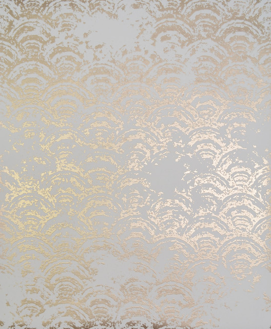 Eclipse White & Gold Wallpaper by Antonina Vella Antonina Vella Modern Metals Covers about 56.9 square feet 20.8-in by 32.8-ft long roll Unpasted 25.2 - Fabric Carolina - Eclipse White & Gold Wallpaper by Antonina Vella Antonina Vella Modern Metals Covers about 56.9 square feet 20.8-in by 32.8-ft long roll Unpasted 25.2 - Fabric Carolina -